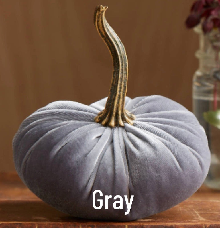 Small Velvet Pumpkin