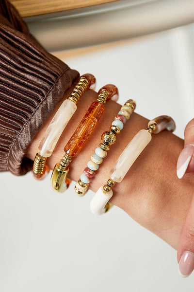 Natural Stone Beaded Bracelet