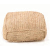 Woven Raffia Foot Stool or Floor Cushion - Aurina Ltd