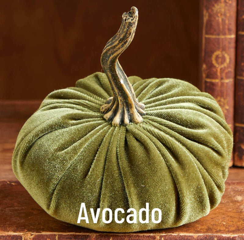 Small Velvet Pumpkin