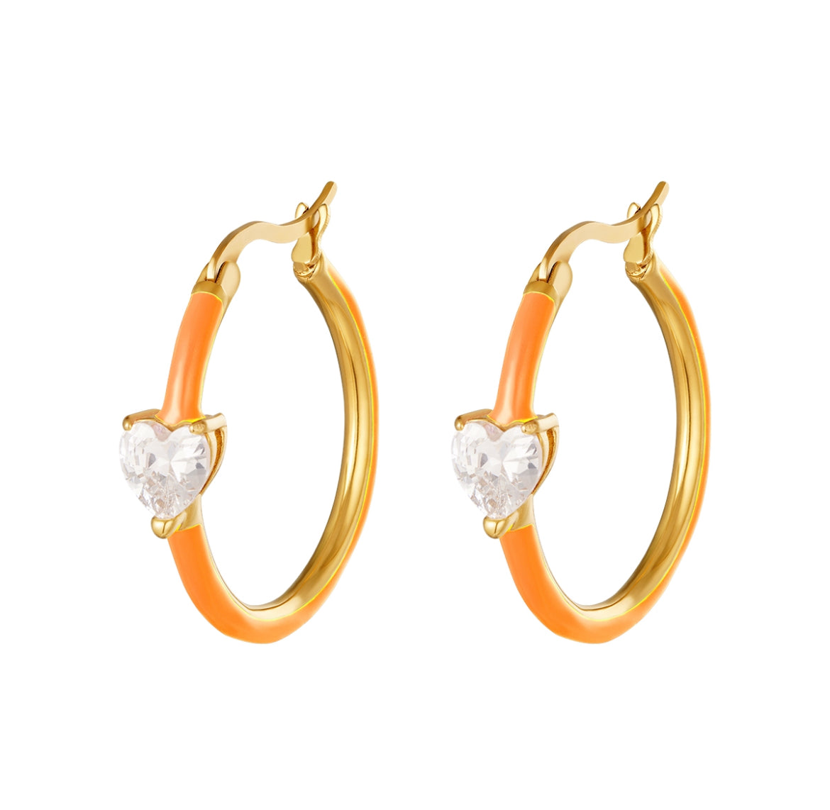 Heart Hoop - Orange