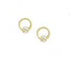 Dainty Gold  and Crystal Hoop Gold - Aurina Ltd