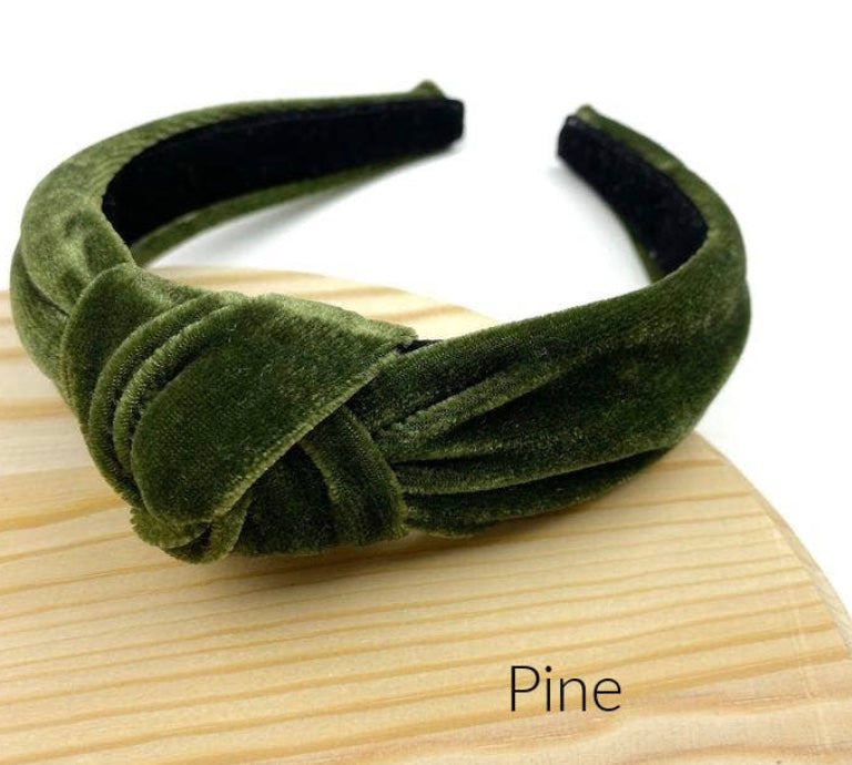 Winter Velvet Knotted Headband