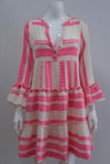 Neon Aztec Short Summer Dress - Aurina Ltd