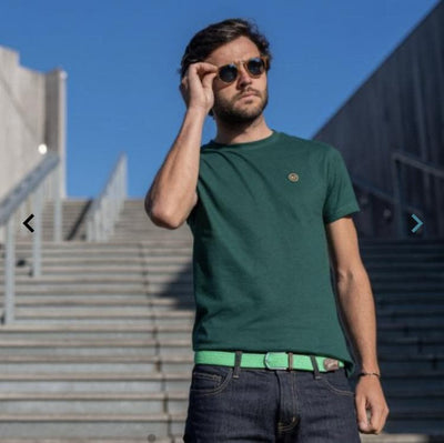 Bright Green Woven Belt - Aurina Ltd