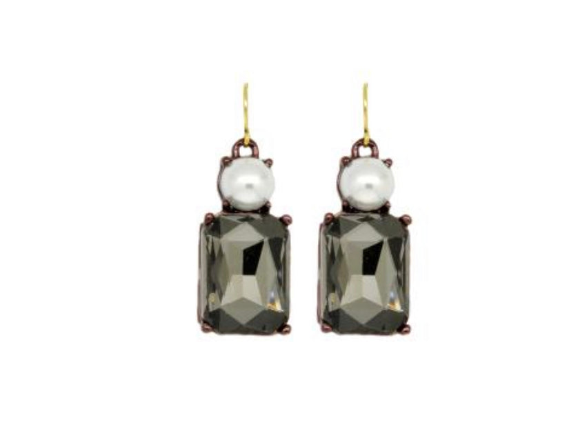 Vintage Gem Drop Earrings