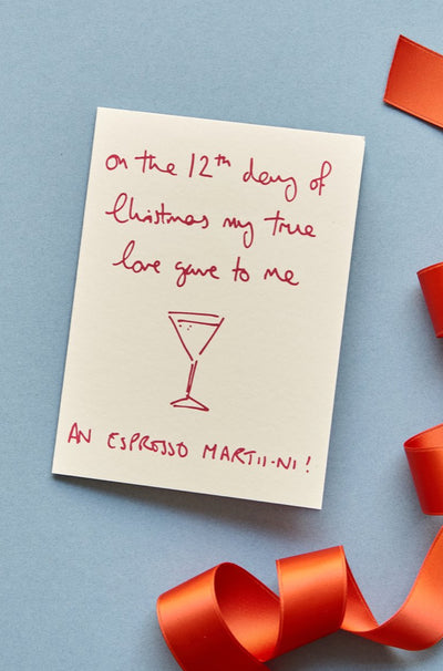 Espresso Martini Christmas Card (Single)