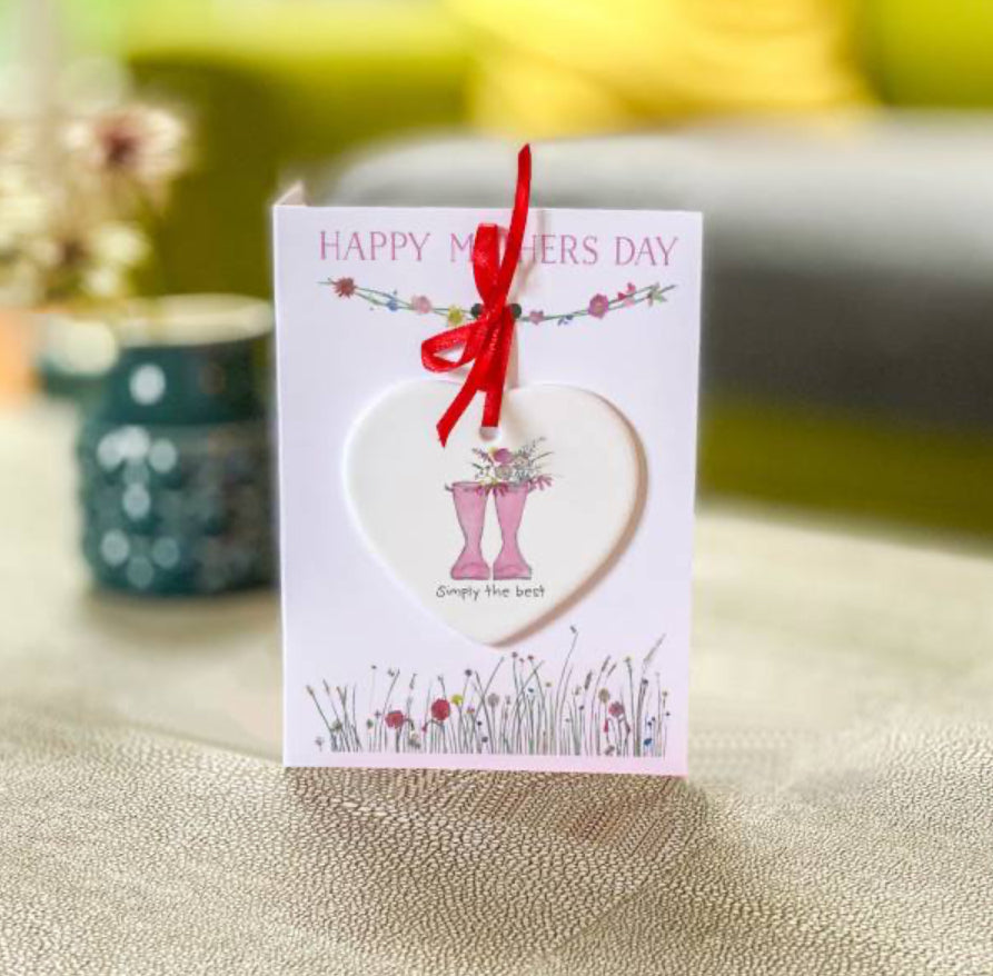 Nessie Mother’s Day Keepsake Card - Wellies