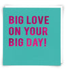 Big Love On Your Big Day Card - Aurina Ltd