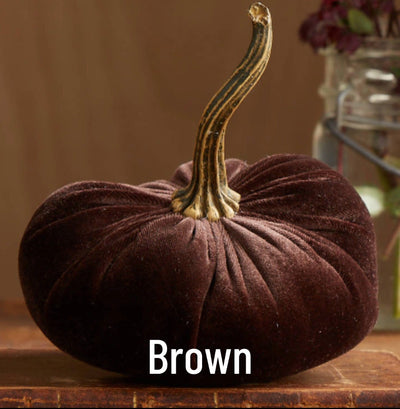 Small Velvet Pumpkin