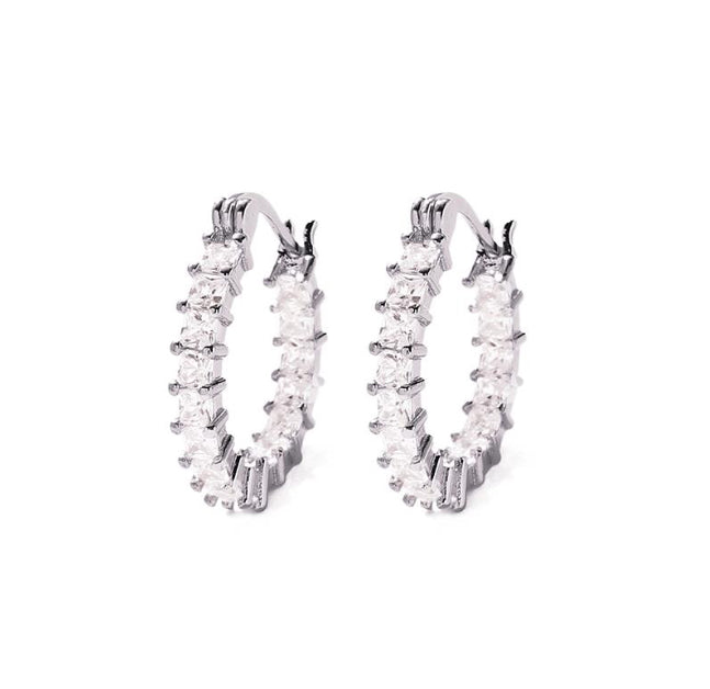 Silver Sparkle Hoop Aurina Ltd