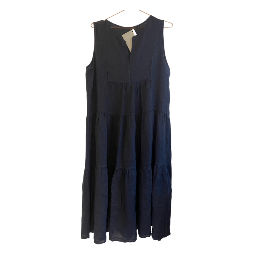 Miranda Linen Tiered Dress