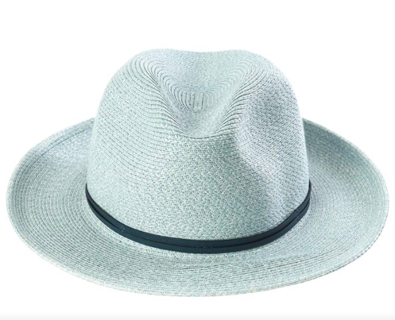 Leather Band Fedora - Aurina Ltd