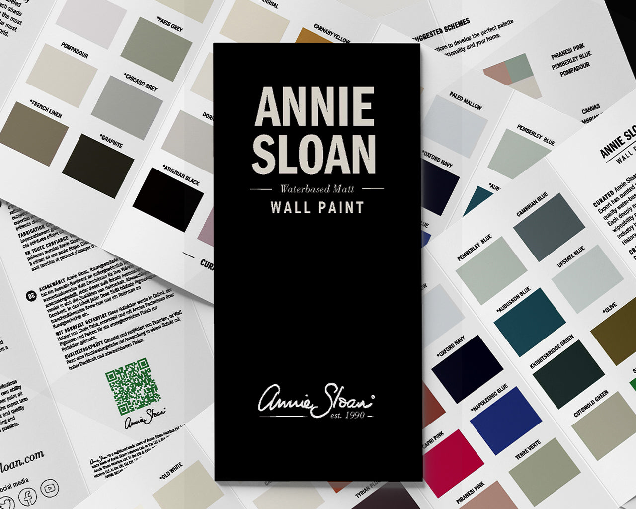Annie Sloan Wall Paint Colour Card - Aurina Ltd