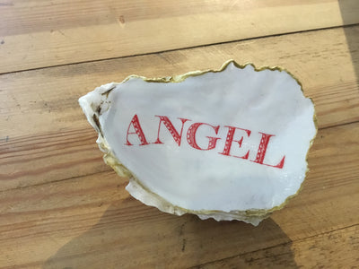 Hand Decorated Oyster Shell Dish