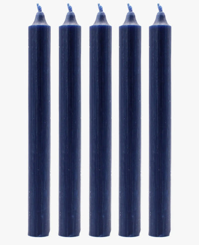 Midnight Blue Taper Dinner Candle