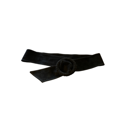 Suede Buckle Belt