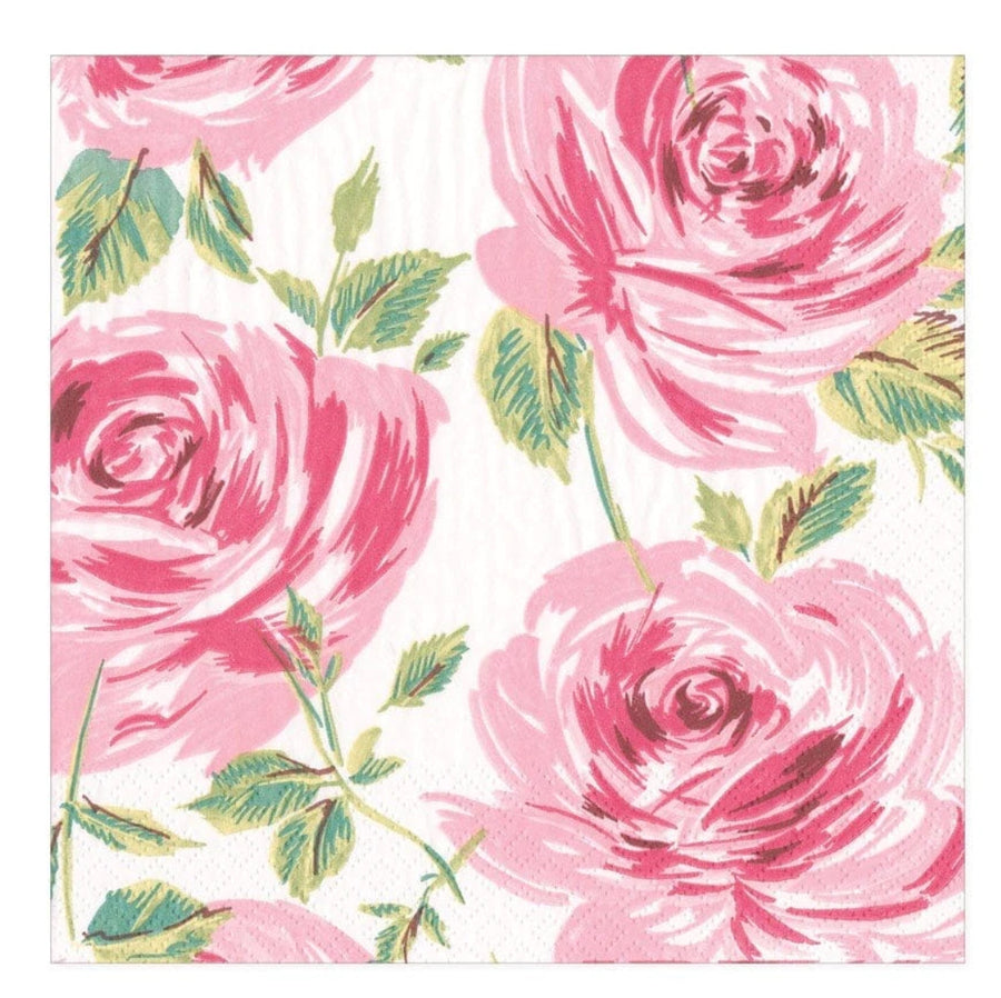 Caspari Paper Napkins - Bella Rosa - Aurina Ltd