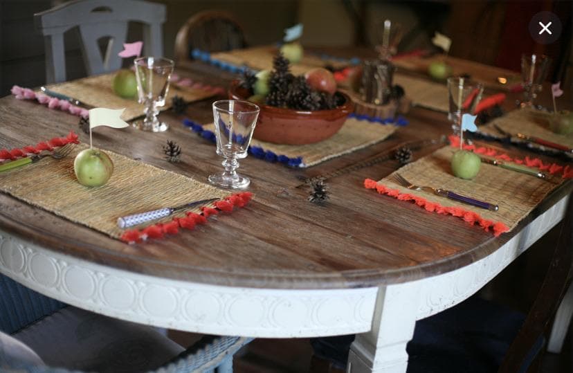 Hand Made Woven Bamboo Tasseled Mat - Aurina Ltd