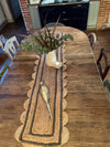 Scalloped Jute Table Runner - Aurina Ltd