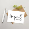 Beyond Happy for You Card - Aurina Ltd