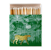 Green and Gold Cheetah Luxury Matches - Aurina Ltd