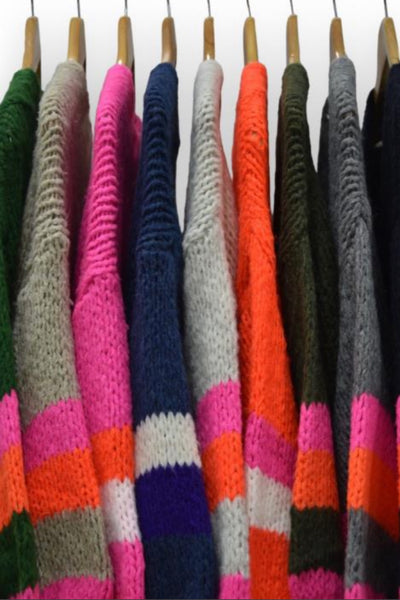 Elena Striped Cardigan