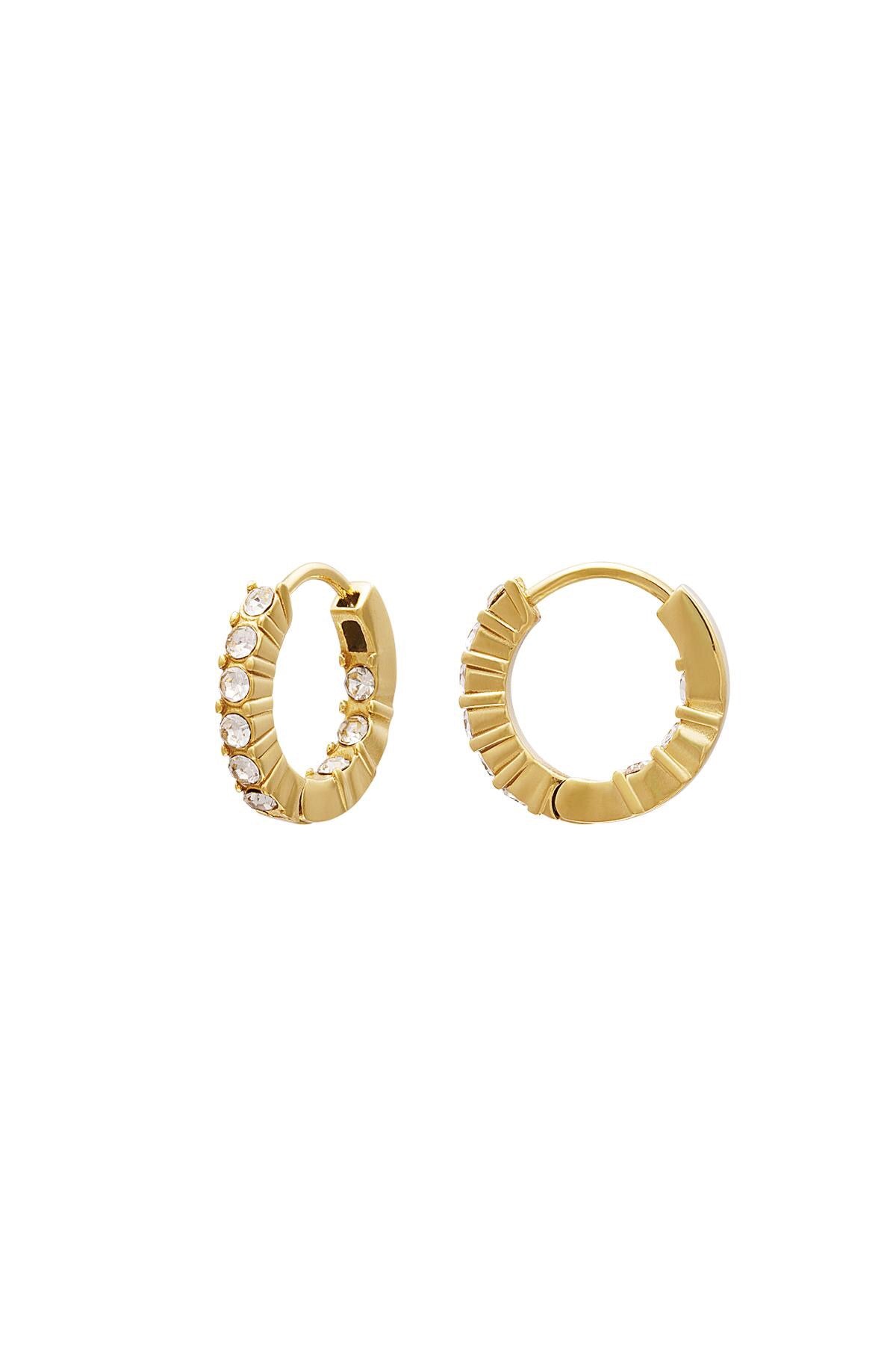Zircon Stone Hoops