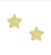 Gold Brushed Star Stud