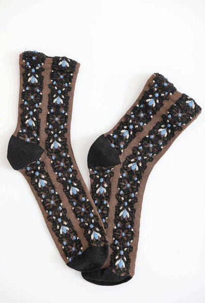 Ava Pretty Socks - Black