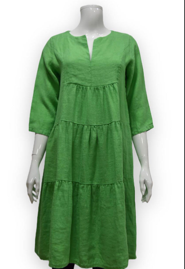 Suzie Tiered Linen Dress