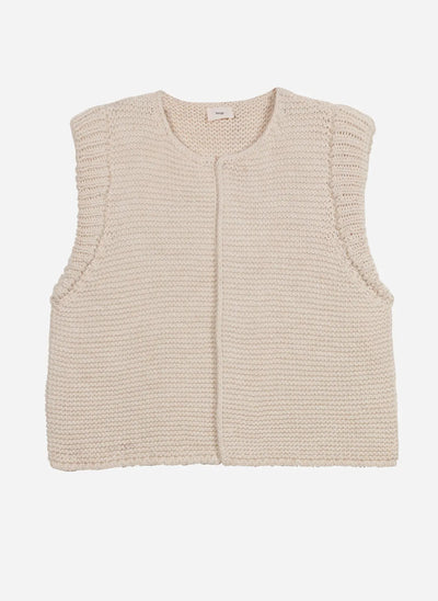 Willow Gilet Style Cardigan - Ecru