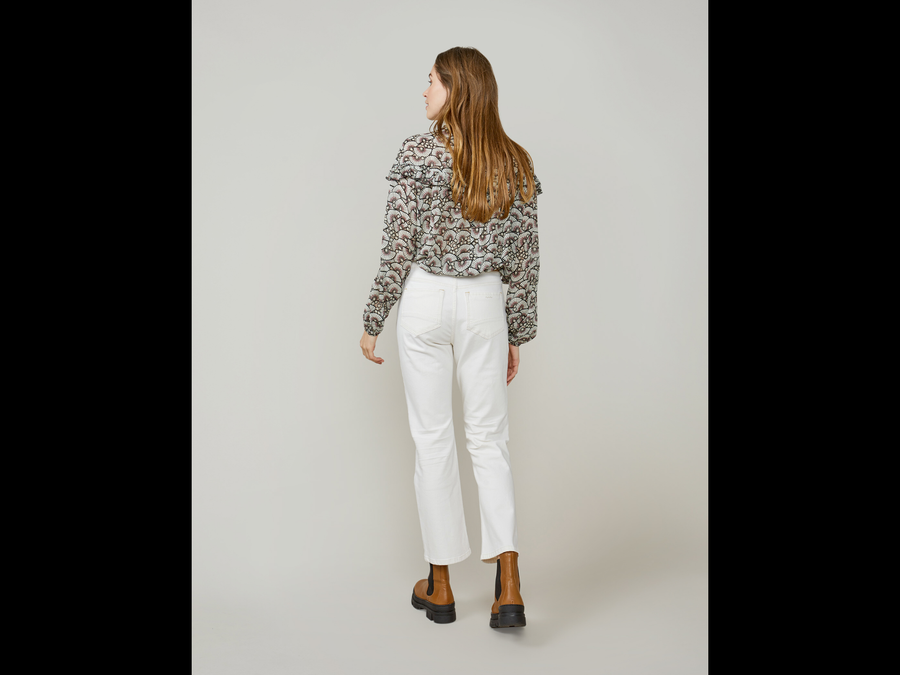 Fan Top with Ruffles - Aurina Ltd