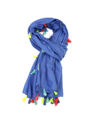Neon Tassel Scarf - Aurina Ltd