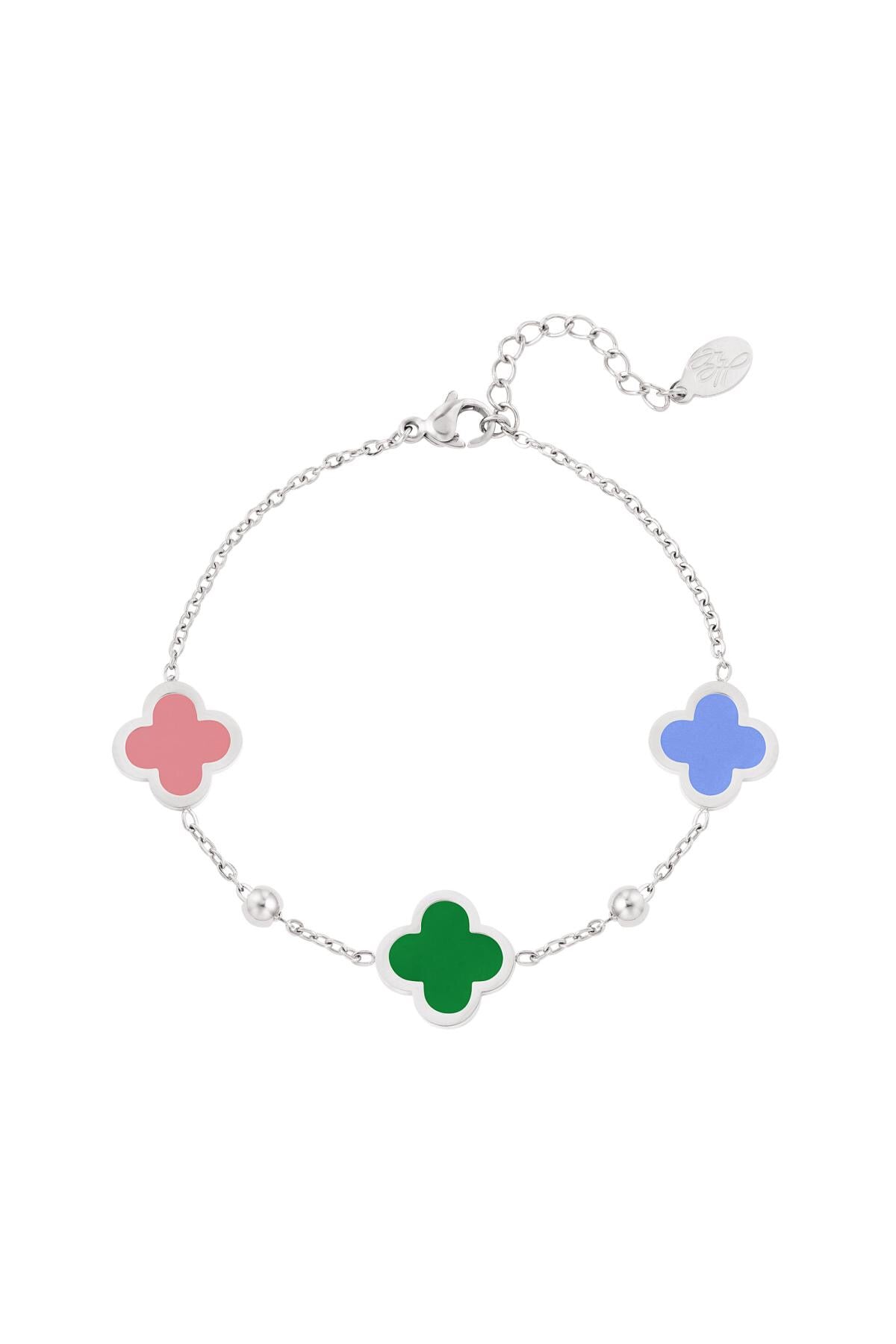 Silver 3 Clover Bracelet