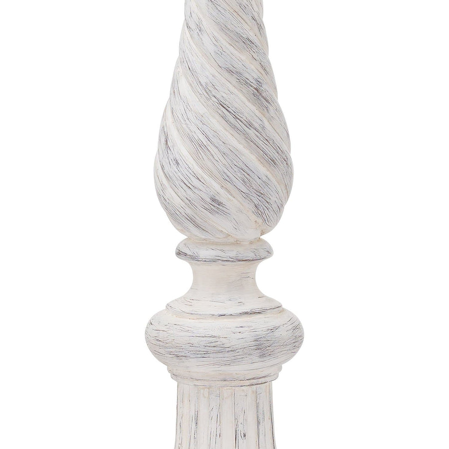 Large Antique Effect Twisted Candle Holder - Aurina Ltd