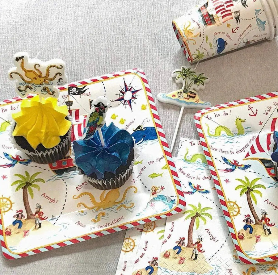 Yo Ho Ho! Die-cut Party & Birthday Candles - Set of 6 - Aurina Ltd