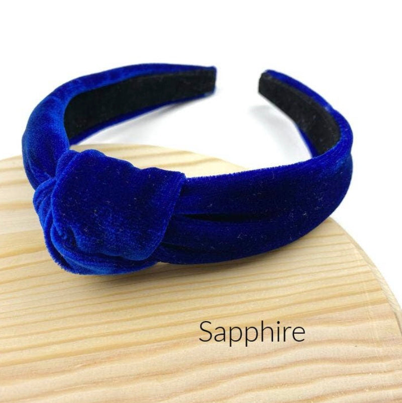 Winter Velvet Knotted Headband