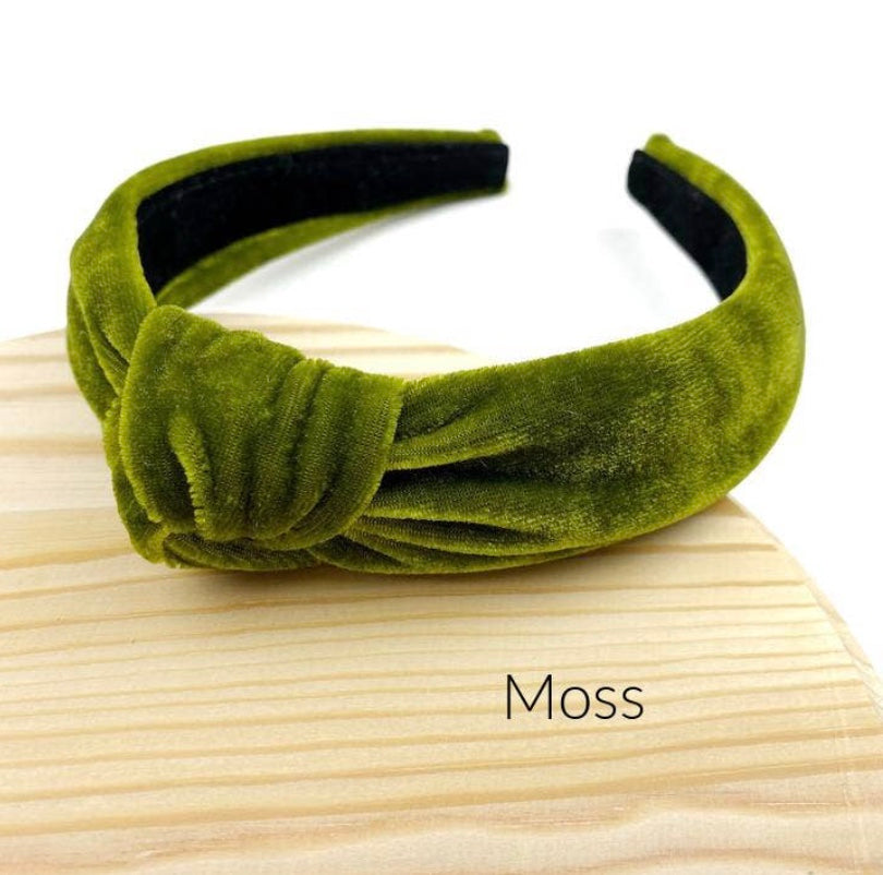 Winter Velvet Knotted Headband