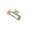 Large Resin Claw Clip - Mint and Mauve - Aurina Ltd