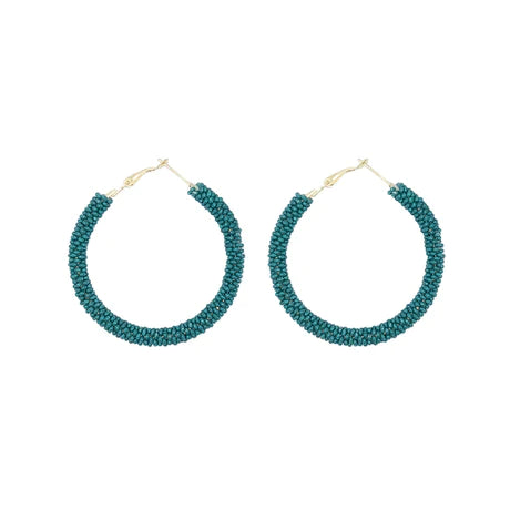 Simple Beaded Hoop