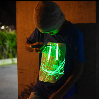 Kids Interactive Glow T Shirt