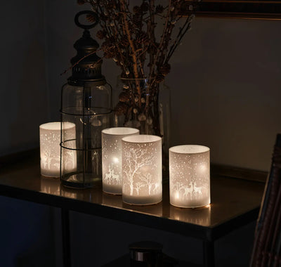 Deer Scene LED Votive - Aurina Ltd