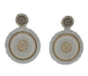 Beaded Circle Drop Earrings