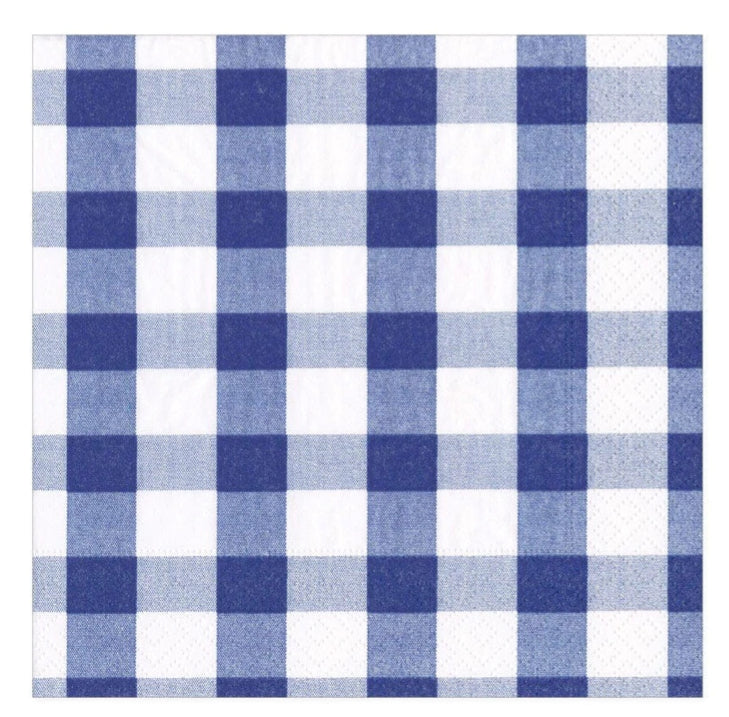 Paper Napkin - Navy Gingham - Aurina Ltd