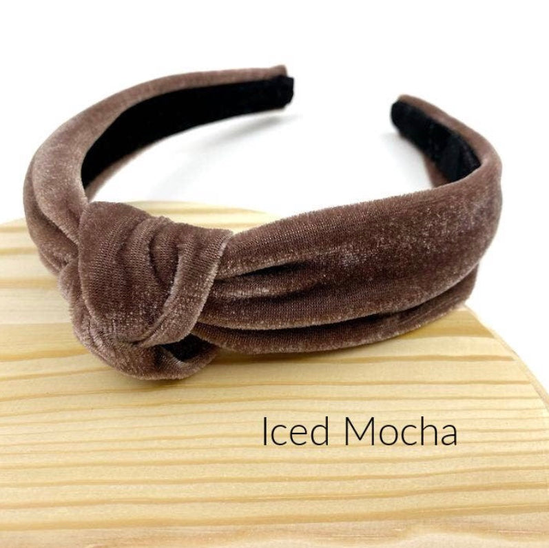 Winter Velvet Knotted Headband