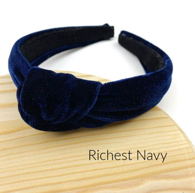 Winter Velvet Knotted Headband