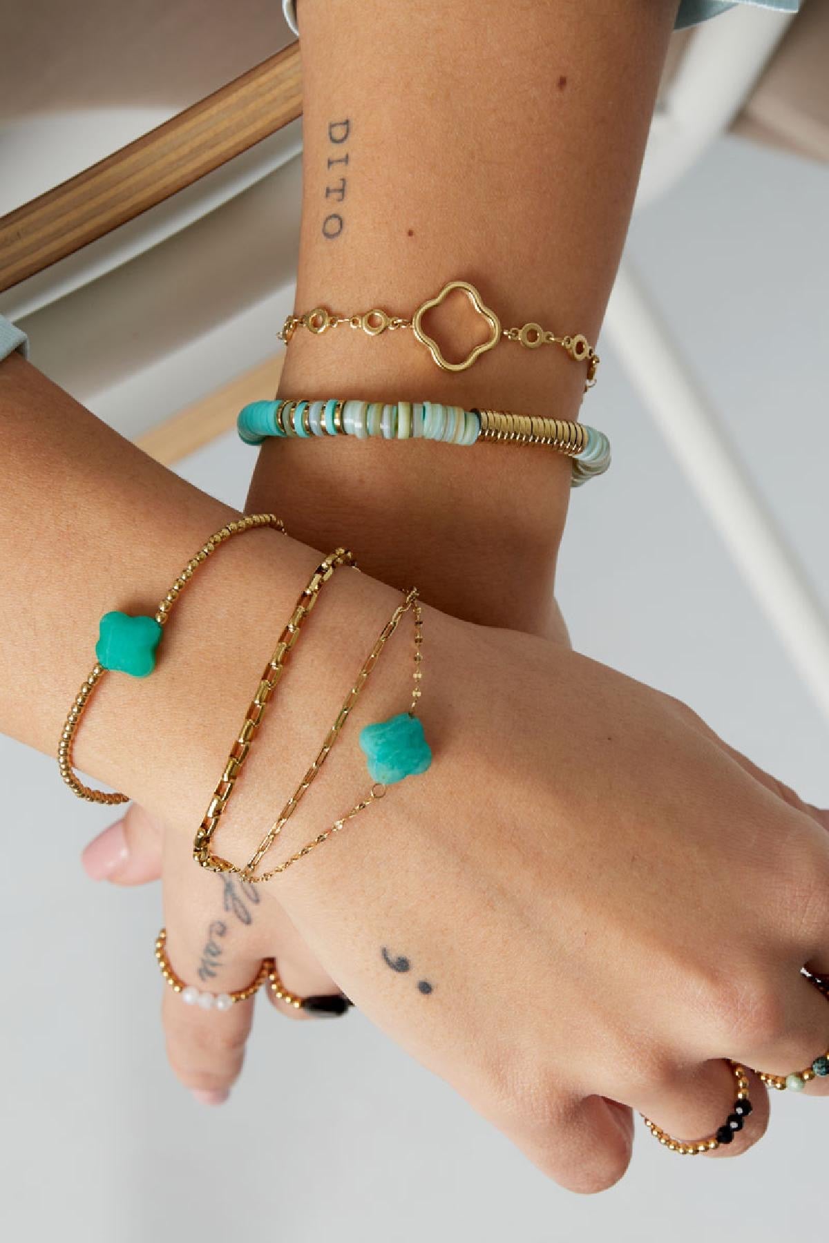 Clover Beaded Bracelet