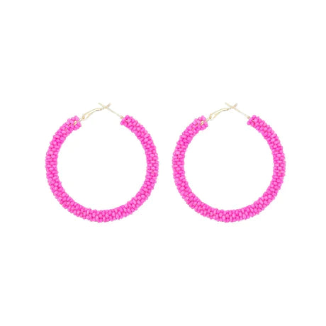 Simple Beaded Hoop
