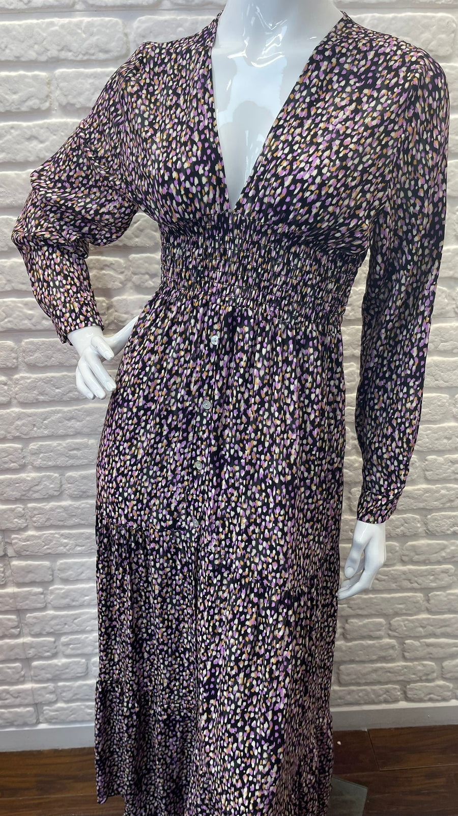 Mia Maxi Dress - Black and Brights